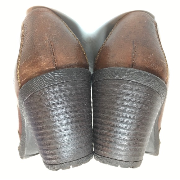 BOC Born Slip On Leather Heel Brown Size 7 - Picture 3 of 8